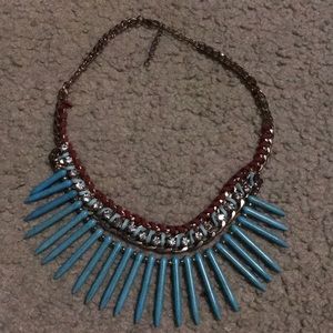 Stone and diamond statement necklace!